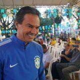 Torcedores acompanham Brasil x Costa Rica na 'Praça da Copa' nesta sexta