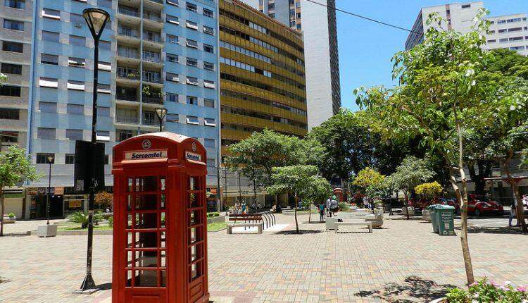 Calçadões - Calçadão da Avenida Paraná, em Londrina