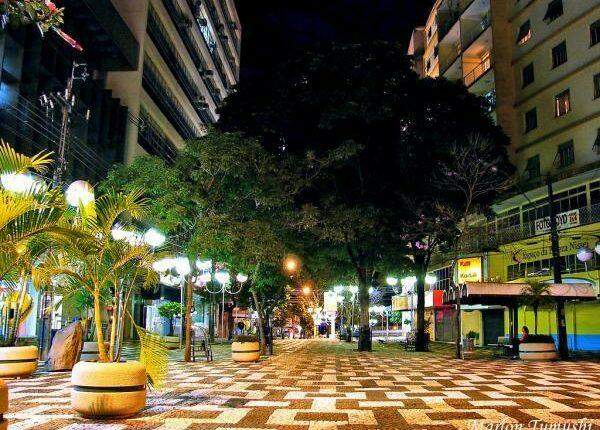 Calçadões - Calçadão da Avenida Paraná, em Londrina