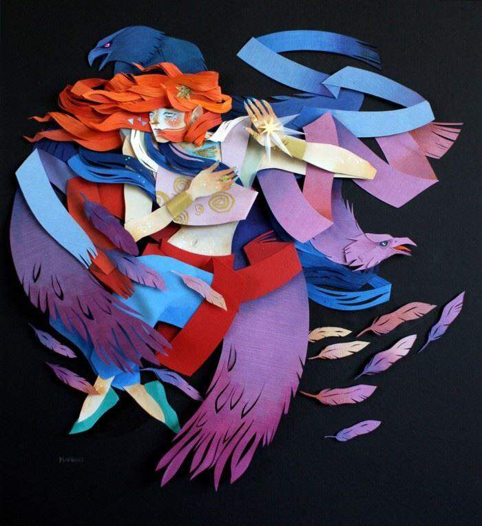 Mythical Paper Artworks – As criações de papel de Morgana Wallace