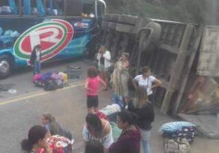 Acidente na BR-381, em Minas Gerais, deixa um morto e dez feridos