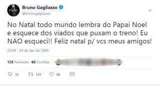 Bruno Gagliasso tem tweets homofóbicos expostos na internet após discussão repercussão de Cocielo.