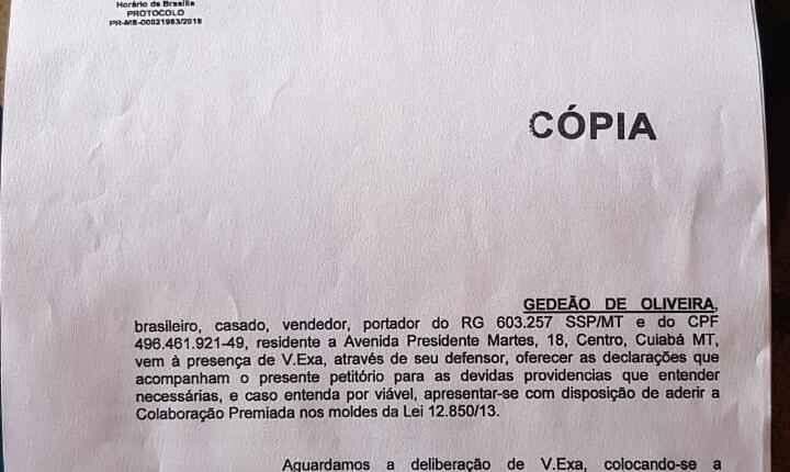 Ex-assessor entrega ao Ministério Público Federal denúncias que incriminam Odilon