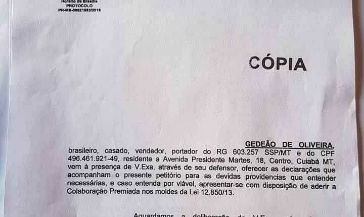 Ex-assessor entrega ao Ministério Público Federal denúncias que incriminam Odilon