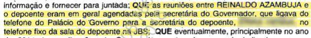 Dono da JBS diz que tinha 'linha direta' com Reinaldo na governadoria