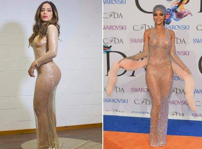 Anitta se inspira em looks de Rihanna para Prêmio Multishow 2018