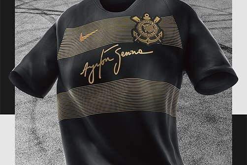 Nike lança camisa do Corinthians em homenagem a Senna