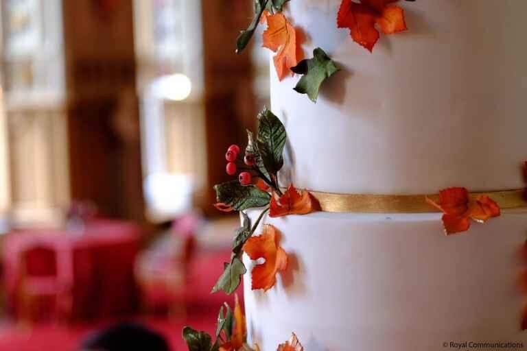 O bolo de casamento da princesa Eugenie é uma homenagem ao outono.