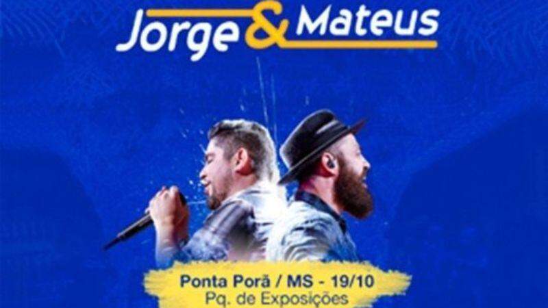 Jorge & Mateus apresentam novo disco em Ponta Porã