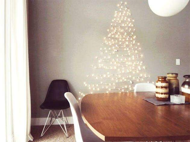 12 ideias de árvores de Natal que não ocupam espaço e têm significado