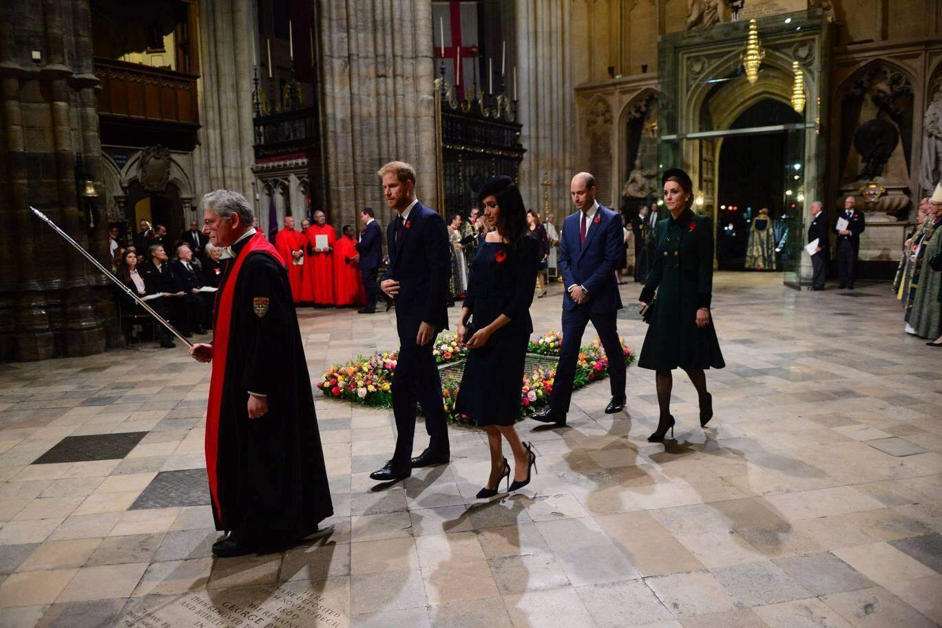 Um serviço para marcar o centenário do Armistício na Abadia de Westminster, em Londres.