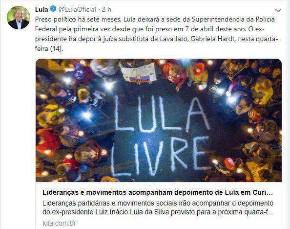 Lula deixa Polícia Federal nesta quarta pela primeira vez desde que foi preso