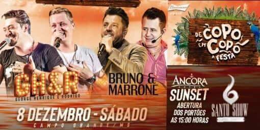 'De Copo em Copo' - Bruno e Marrone e George Henrique & Rodrigo vão agitar Campo Grande neste sábado