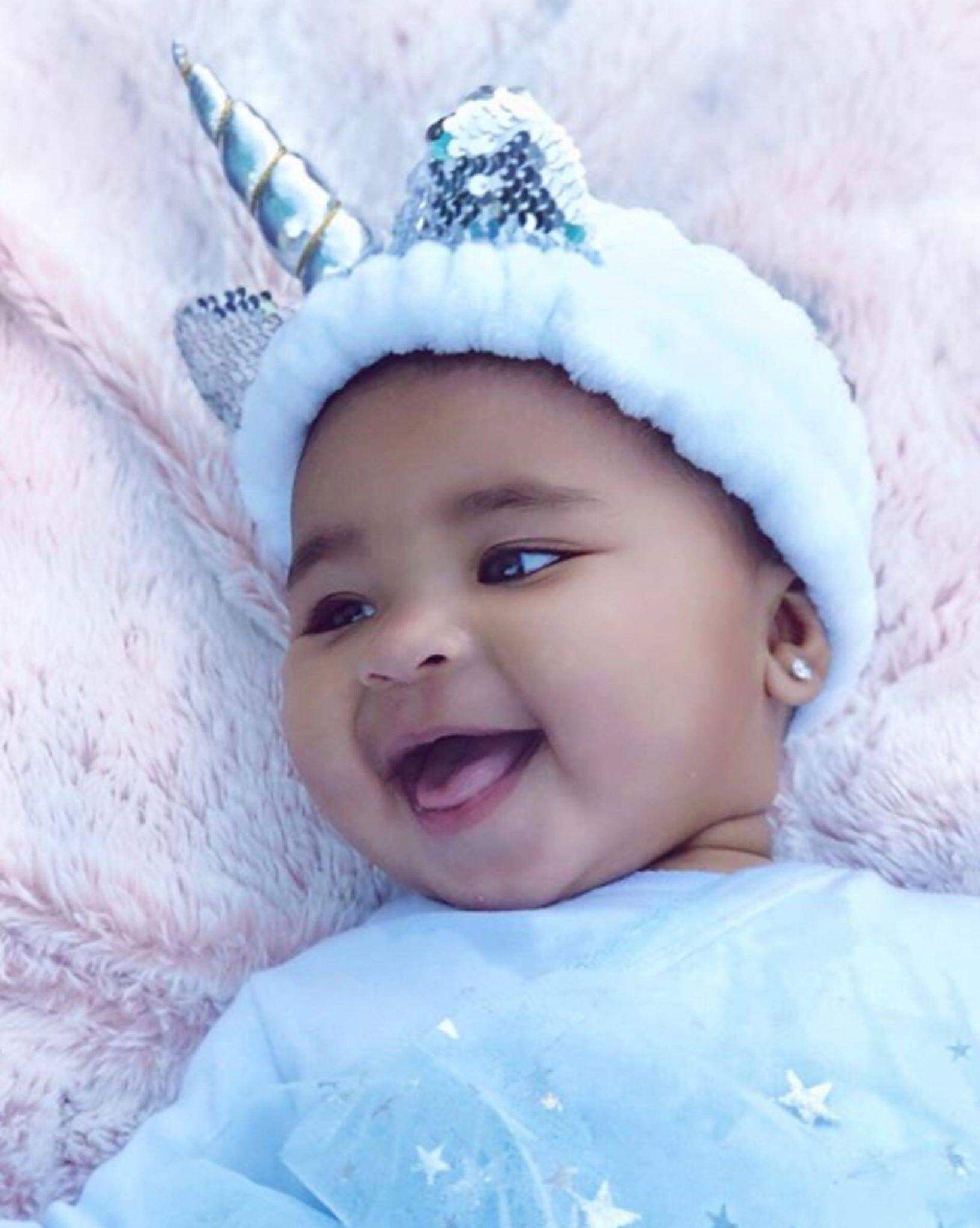 Baby True Kardashian Thompsom, a pequena fashionista.