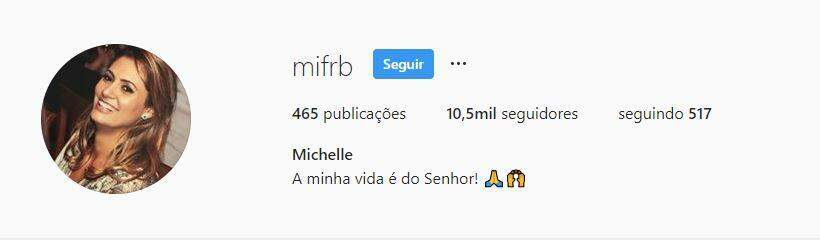 Michelle Bolsonaro tem mais de 30 perfis fakes no Instagram