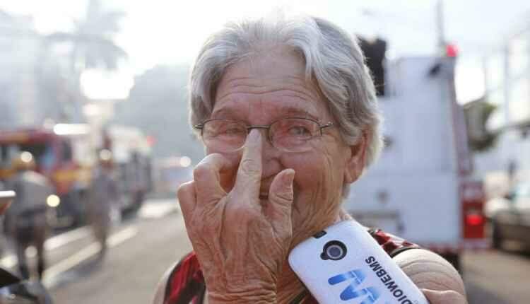 IMAGENS: incêndio destrói andar de Hotel Nacional em Campo Grande