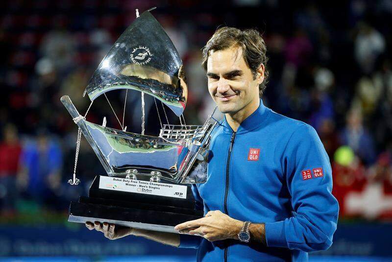 Federer é campeão em Dubai e chega ao 100º título na carreira
