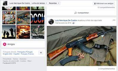 MASSACRE EM SUZANO: Perfis dos atiradores no Facebook indicam fixação por armas