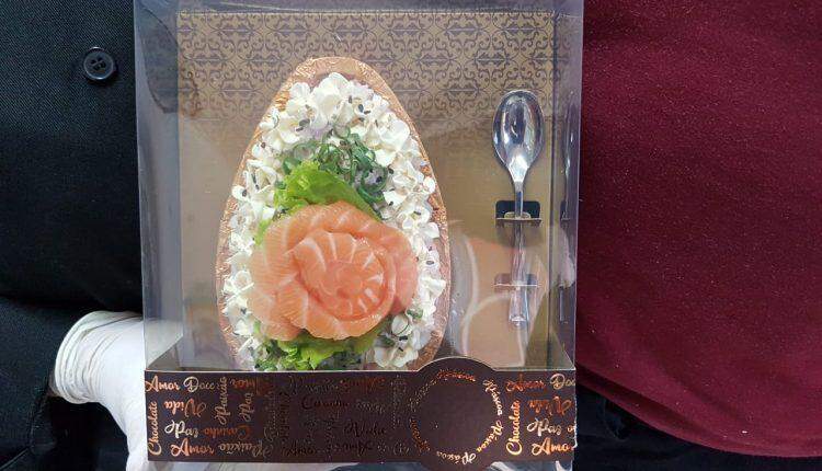 Ovo de páscoa de sushi cai no gosto dos amantes de comida japonesa