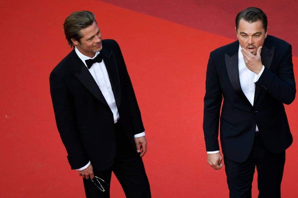 O passeio glamuroso de Brad Pitt e Leonardo DiCaprio  no Festival de Cinema de Cannes