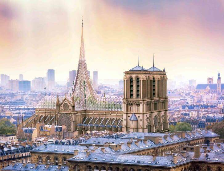 Arquiteto revela proposta distinta para Notre Dame 'verde'.