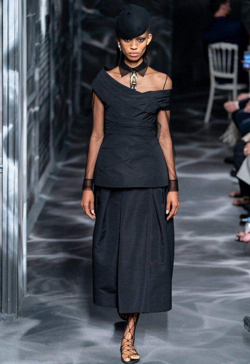 Dior , uma série de looks pretos nada básicos