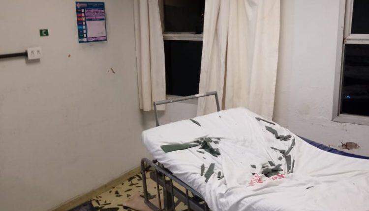 Ventania durante chuva quebra janela e estilhaços ferem paciente na Santa Casa