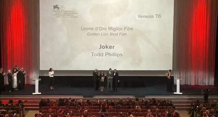 Coringa ganhou como melhor FILME do festival de Veneza 2019