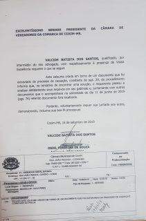 Alvo de investigação, vereador devolve documento 'extraviado' de comissão processante