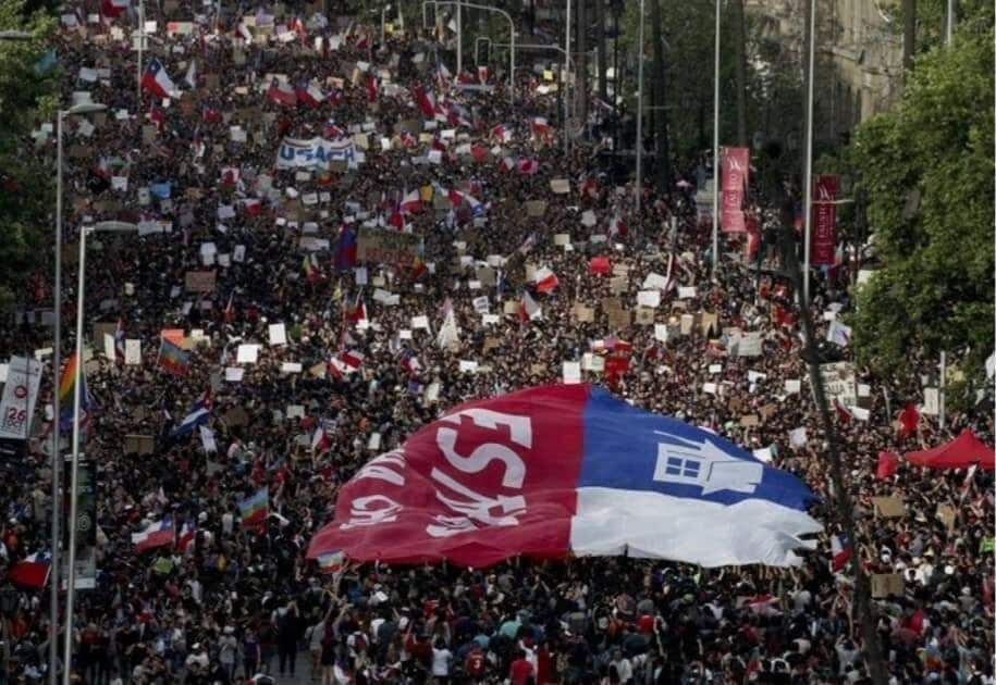 Manifestação em Santiago, no Chile, reúne cerca de 1 milhão