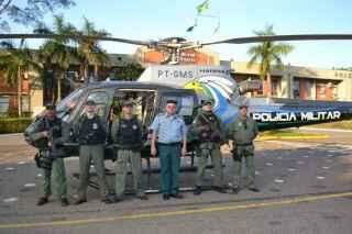 PM aborda mais de 240 pessoas e prende 1 em operação com helicóptero