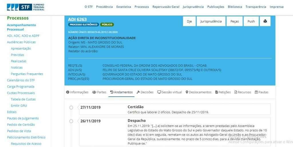 STF dá 10 dias para Reinaldo e Assembleia explicarem uso dos depósitos judiciais