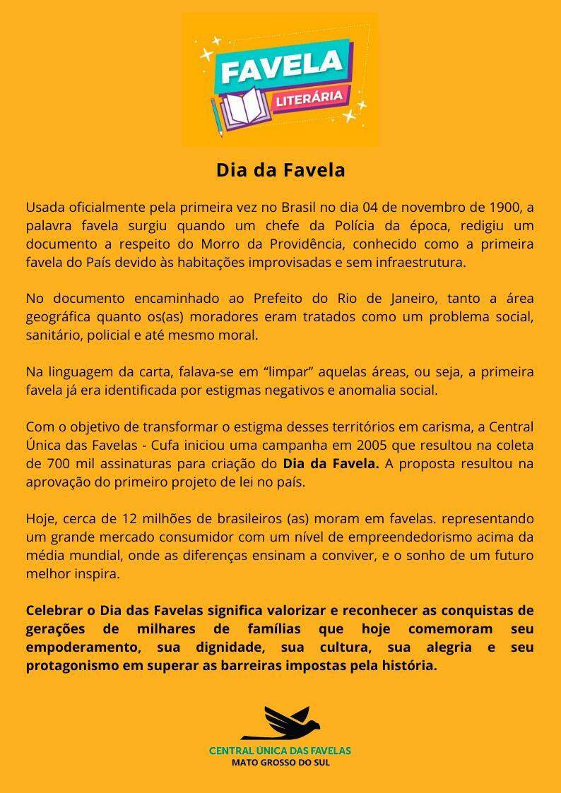 Central Única das Favelas promove Festival Literário com obras periféricas
