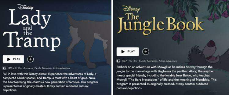 Disney+ coloca aviso sobre racismo em filmes infantis clássicos