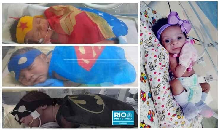 Mini Liga da Justiça: bebês prematuros viram super-heróis em hospital do Rio