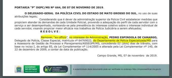 Em nota, Polícia Civil nega relação com Omertà e diz que mudanças são 'corriqueiras'