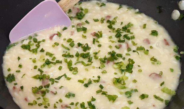 Receita de Risoto de calabresa defumada com mussarela