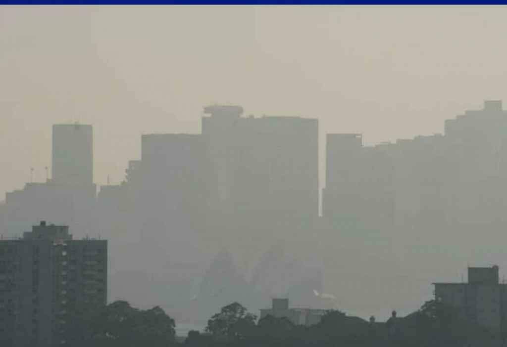 Sydney, na Austrália sufoca