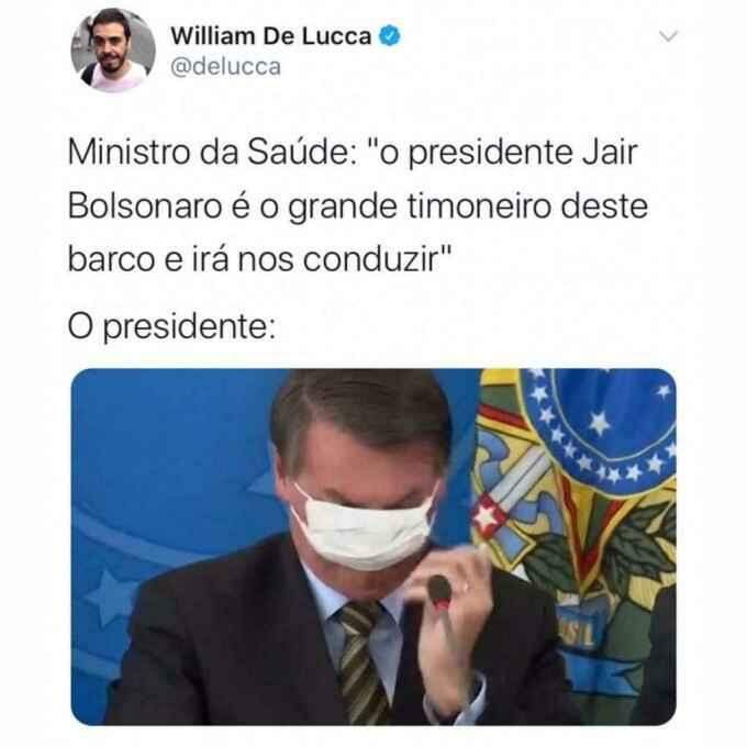 Internautas não perdoam e dificuldade de Bolsonaro com máscara em coletiva vira meme