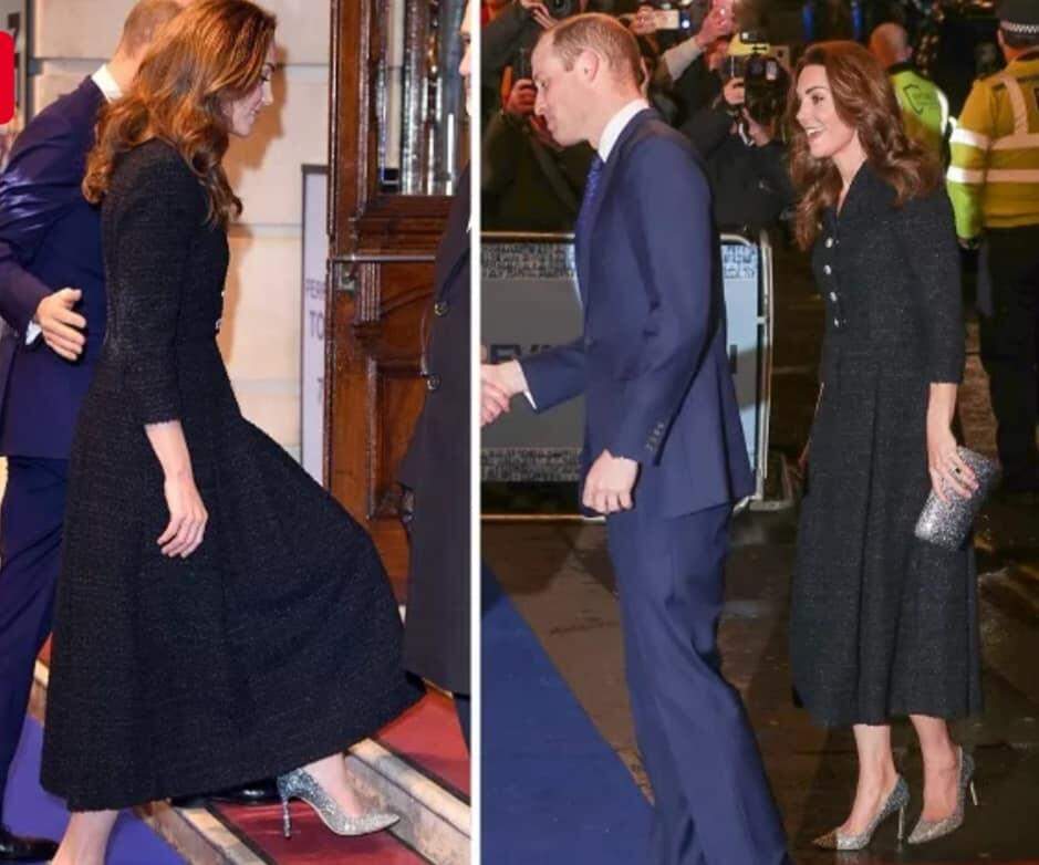 Kate Middleton faz a ‘cinderela’ ao surgir em evento usando sapato cravejado de cristais