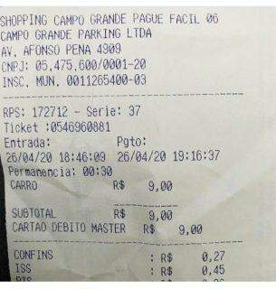 Estacionamento de shopping é autuado por cobrar R$ 9 por meia hora de permanência