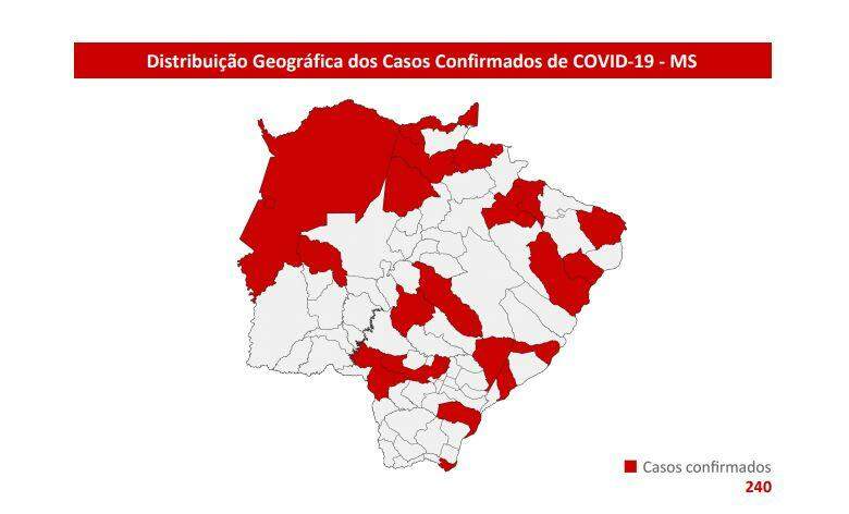 Drive-thru confirma mais casos de coronavírus, que chegam a 240 em MS com 9 mortes