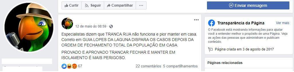 'Nem 48h preso': investigado por áudio homofóbico faz ameaças em página com fake news