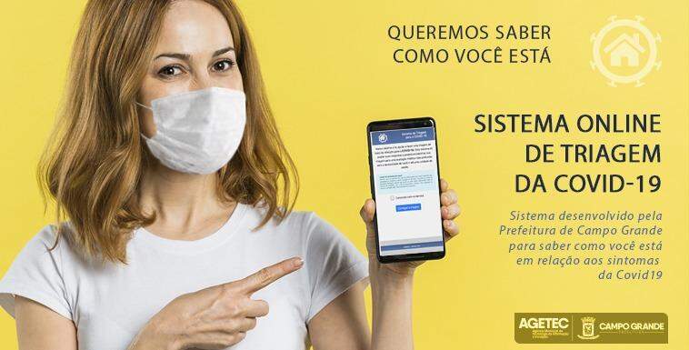 Prefeitura de Campo Grande estréia sistema on-line para triar novo coronavírus