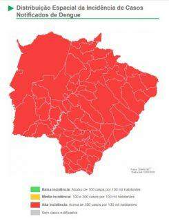 Com mais de 61 mil notificações, MS é o 2° do Brasil em incidência de dengue