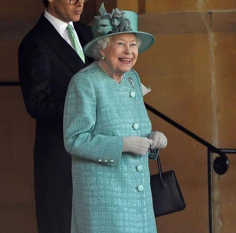 Rainha Elizabeth, durante o Trooping the Colour 2020