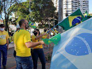 Manifestação pró-Bolsonaro