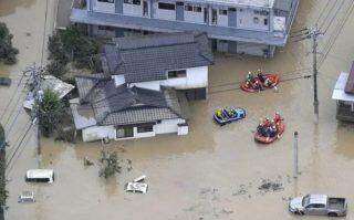 Chuvas fortes deixam mortos desabrigados e desaparecidos no Japão.