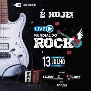 Dia Mundial do Rock terá live direto da Plataforma Cultural com bandas de Campo Grande