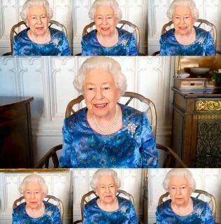 Rainha Elizabeth II participa de sua primeira videochamada.